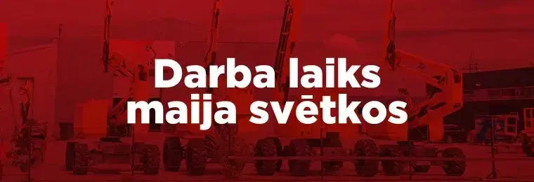 Storent darba laiks maija svētkos